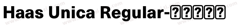 Haas Unica Regular字体转换